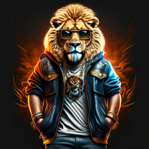 a-full-body-lion-with-a-threatening-look--wearing-